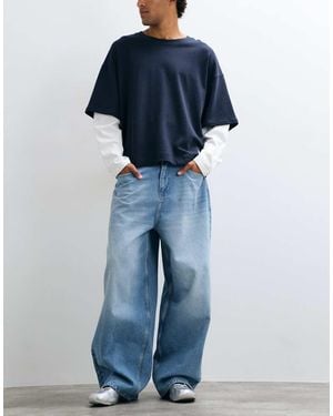 ASOS Jeans Baggy Oversize - Blu