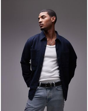 SELECTED Oversized Shirt With Pockets - Blue