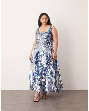 ARRANGE Curve – midikleid - Blau