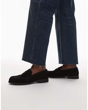 & Other Stories Leather Suede Loafers - Blue
