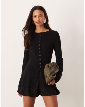 Nobody's Child Gilet long en maille - Noir