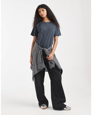 Cotton On – schlichtes t-shirt - Blau