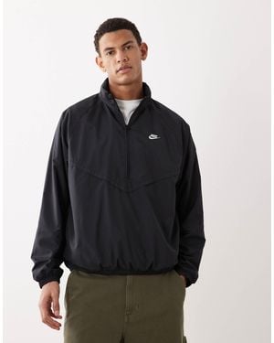 Nike Windrunner Lightweight Half-zip Jacket - Black