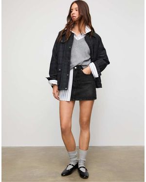 Stradivarius Denim Mini Skirt - Grey