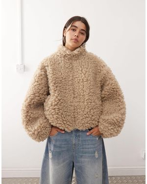 Weekday Fluffy Pile Fleece - Natural