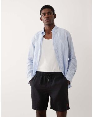 Polo Ralph Lauren Piece Dyed Linen Shorts - White