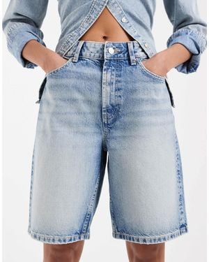 ASOS Denim Bermuda Shorts - Blue