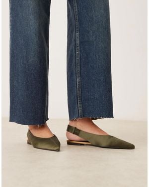 ASOS Linford Slingback Ballets - Blue