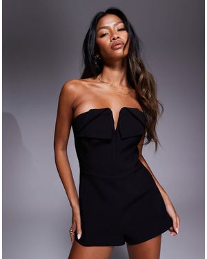 Bardot Jezel Strapless Romper - Black