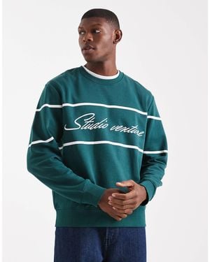 Jack & Jones Sweatshirt With Front Graphic - Green