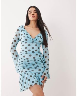cowl neck asymmetrical hem cami dress Yvette Slip Maxi Dress With Asymmetrical Hem - White main image 0