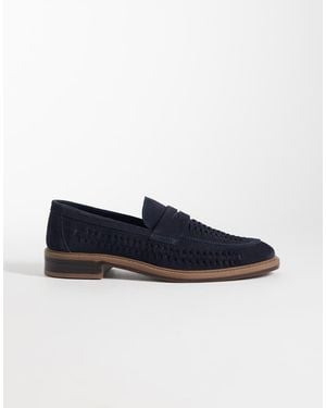 ASOS Woven Penny Loafer - Blue