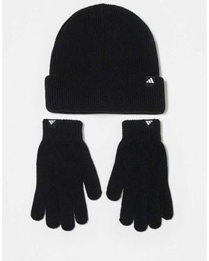 adidas Originals Adidas Training Glove And Beanie Gift Set - Black