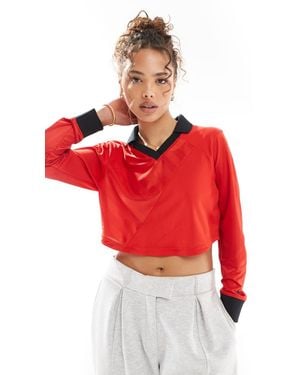 Nike Street Jersey Long Sleeve Top - Red