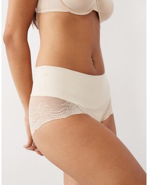 Spanx Supersmooth unsichtbarer hipster-slip aus spitze - Braun