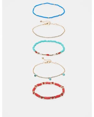 ASOS Beaded Friendship Bracelet -pack - Multicolour