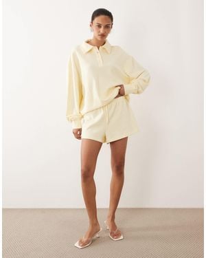 WeWoreWhat Paperbag Short Co-Ord - Natural