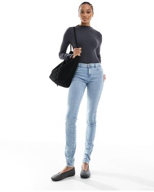ONLY – rain – enge jeans mit waschung - Blau