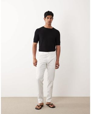 Mango Straight Leg Pants - White