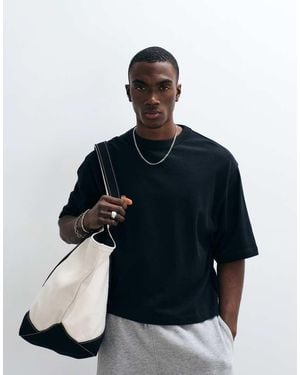 Collusion Heavyweight Boxy T-shirt - Blue