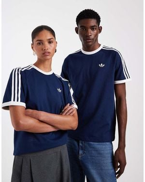 adidas Originals Three Stripe T-Shirt - Blue