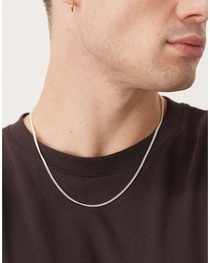 ARKET – hochwertige, schmale halskette aus sterling - Schwarz