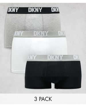 DKNY 3 Pack Seattle Trunks - Grey