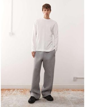 Weekday Joggers A Fondo Ampio Mélange - Grigio