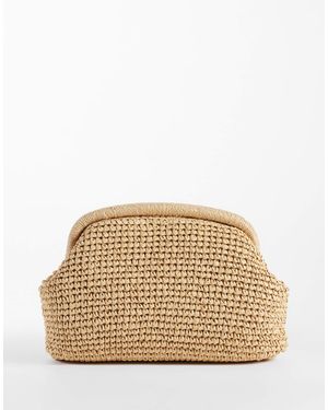 Mango – clutch aus bast - Natur