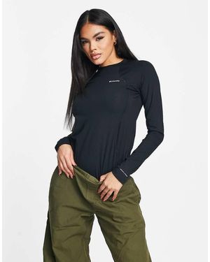 Columbia Top Baselayer Da Sci A Maniche Lunghe Elasticizzato Di Media Pesantezza - Blu