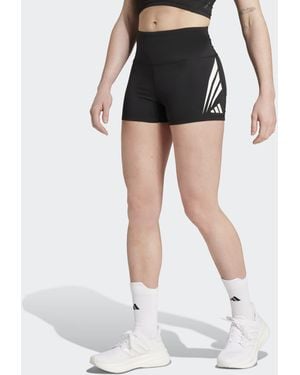 adidas Originals – adizero archive – kurze lauf-leggings - Schwarz