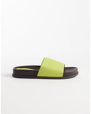 Glamorous Footbed Sandals - Green