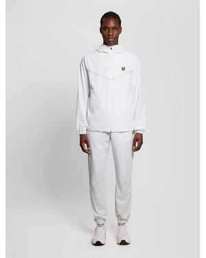 Lyle & Scott Light Jackets Striped Track Jacket - White