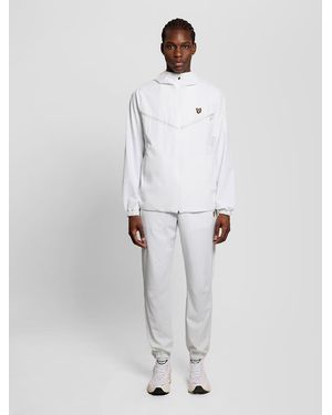 Lyle & Scott Light Jackets Striped Track Jacket - White