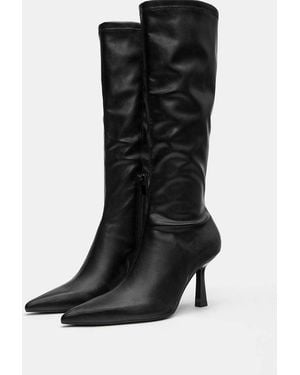 Pull&Bear High-heel Boots - Black