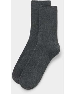 Tezenis Heavy Wool-Blend Ankle Socks - Blue