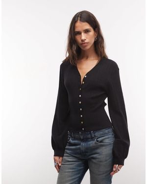 Monki Gilet ajusté compact - Noir
