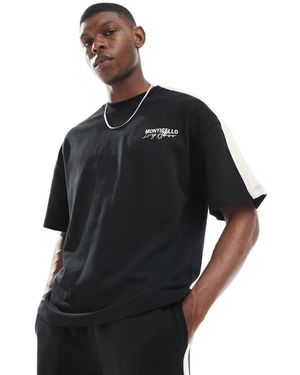 Pull écru tricot relief col rond Homme