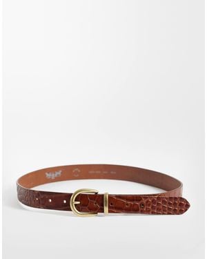 Levi's Phoebe western-gürtel aus leder - Braun