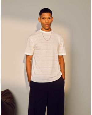 TOPMAN – regulär geschnittenes t-shirt - Blau