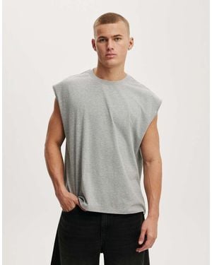 Cotton On Cropped Fit Muscle - Grey