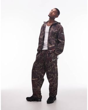 No Problemo Glitch Nylon Trouser Co-Ord - Blue