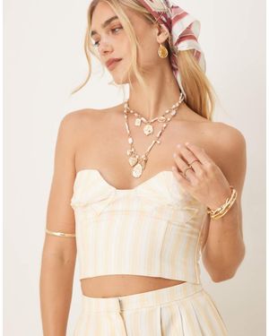 Never Fully Dressed Bandeau Top - Natural