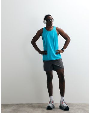 4505 Icon 5 Inch Quick Dry Training Shorts With Zip Pockets - Blue
