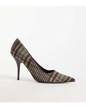 Asos Design Wide Fit Perth Pointed Stiletto High Heel Court Shoes - Multicolour