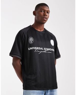 Jack & Jones Oversized Project Core Football Shirt - Black
