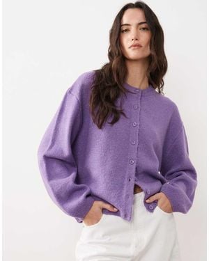 ASOS Lightweight Relaxed Cardigan - Purple
