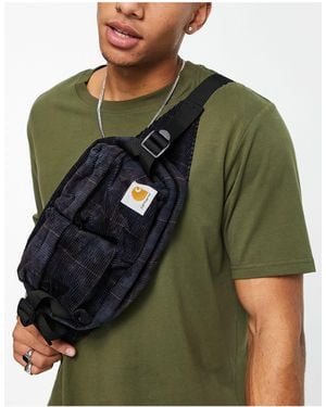 Carhartt Riñonera azul a cuadros - Multicolor