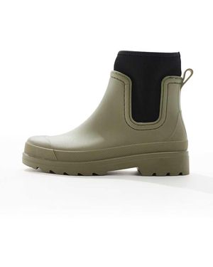 ASOS Botines De Agua Chelsea Caquis De -Rojo - Verde