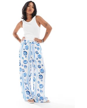Vero Moda – gerade geschnittene hose - Blau